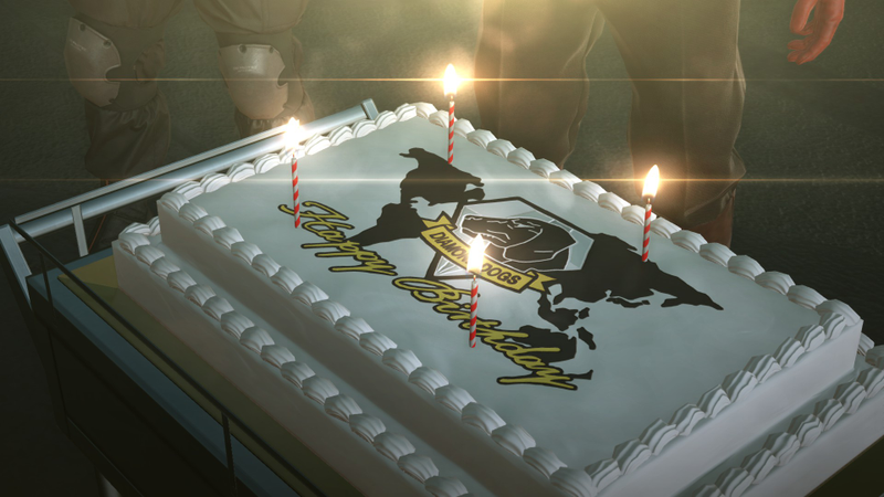 Illustration for article titled Un huevo de pascua en Metal Gear Solid V celebra y te felicita si es tu cumpleaños